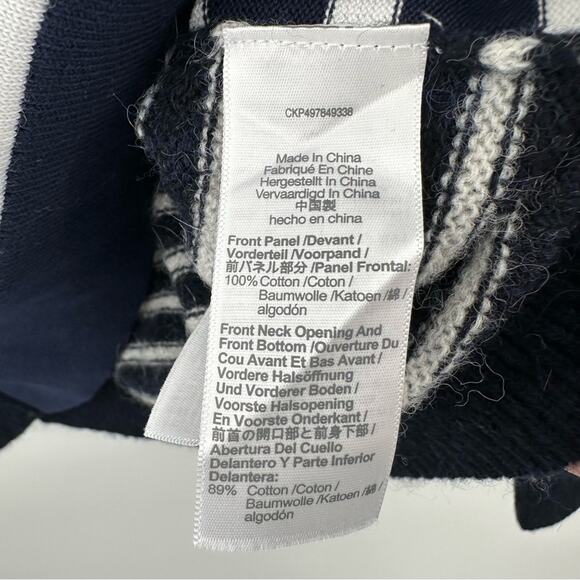 Madewell Mixed-Yarn Striped Sweater navy cream Size M - Picture 6 of 10